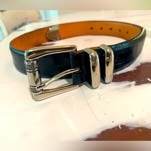 Martin Dingman Black Alligator Hand Made Belt